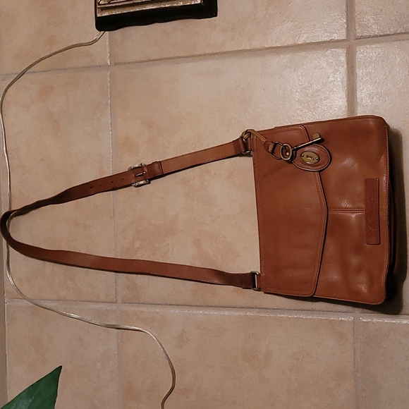 Authentic FOSSIL  Leather Double sided crossbody bag - Picture 8 of 13